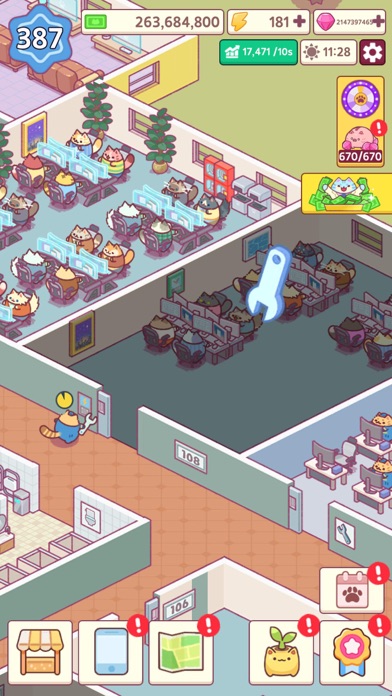 Office Cat: Idle Tycoon Games screenshot