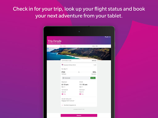 Hawaiian Airlines screenshot