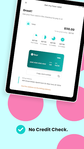 Four | Buy Now, Pay Later screenshot