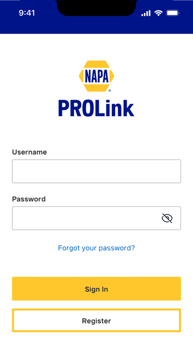 NAPA PROLink screenshot