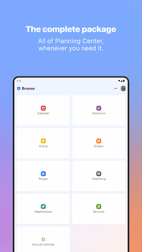 Planning Center screenshot