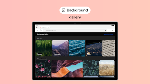 Yandex Browser with Protect screenshot