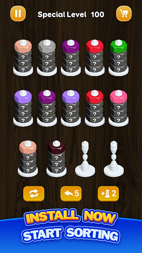 Nut Sort - Color Puzzle Games screenshot