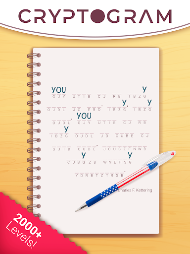 Cryptogram - Word Brain Puzzle screenshot