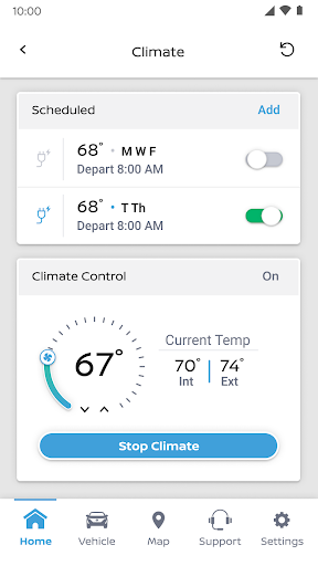 MyNISSAN® screenshot