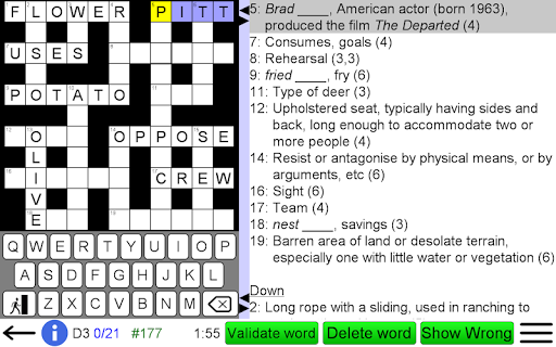 Crossword Unlimited screenshot