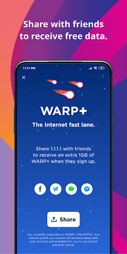 1.1.1.1 + WARP: Safer Internet screenshot