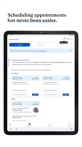 Mayo Clinic screenshot