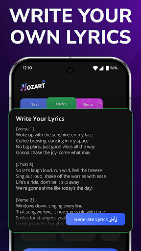 AI Song Generator - Mozart AI screenshot