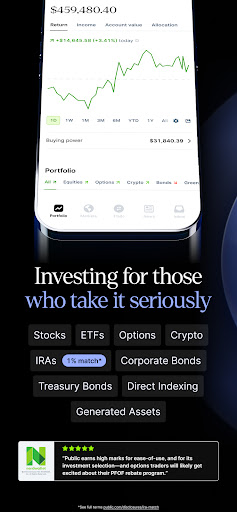 Public – Stocks and Options screenshot