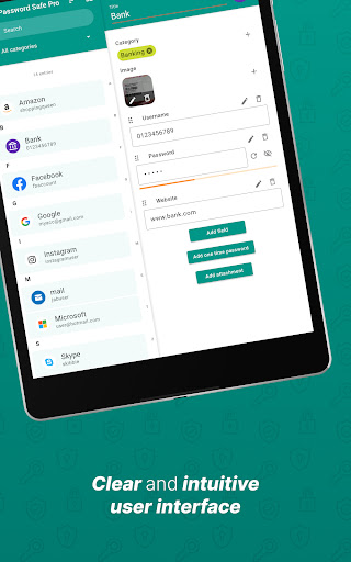 Password Safe and Manager screenshot