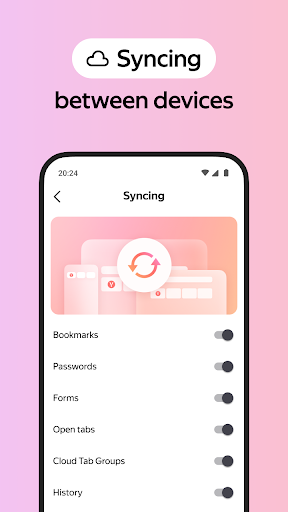 Yandex Browser with Protect screenshot