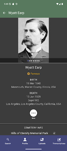 Find a Grave screenshot