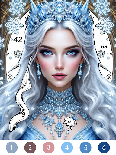 Fantasy Color By Number Game screenshot