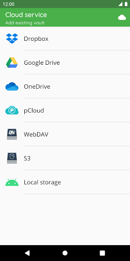 Cryptomator screenshot
