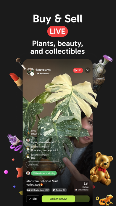 Palmstreet - Live shopping screenshot