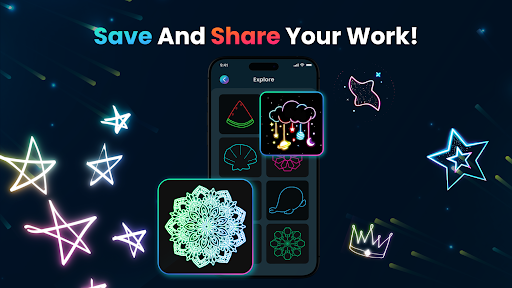 Magic Doodle: Glow Art Drawing screenshot