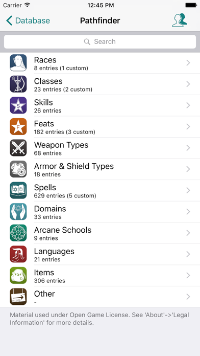 RPG Scribe Pathfinder & 3.5e screenshot