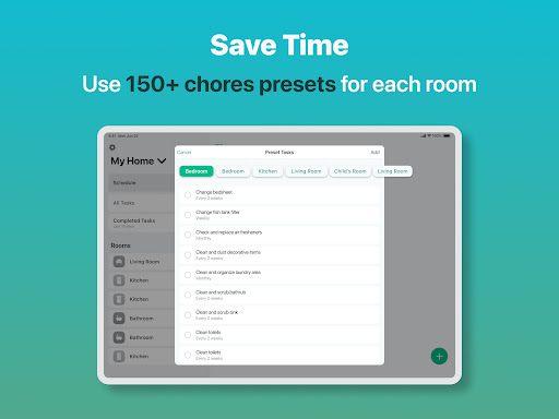 House Chores Cleaning Schedule screenshot