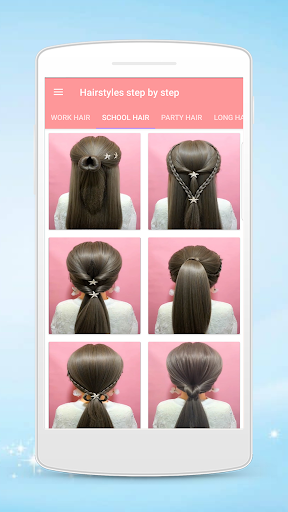 Hairstyles step by step screenshot