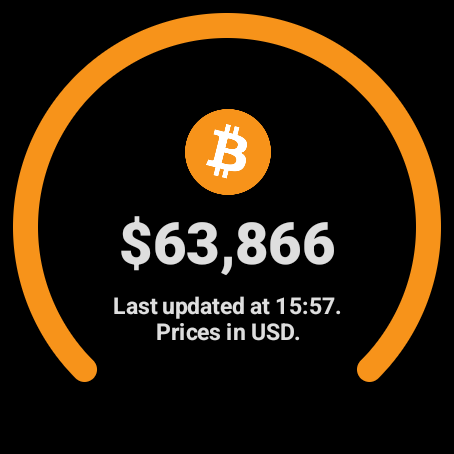Bitcoin Price for Wear OS screenshot