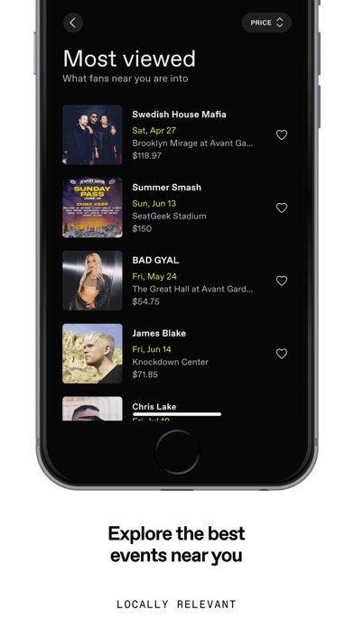 DICE: Live Shows screenshot