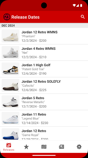 J23 - Jordan Release Dates screenshot