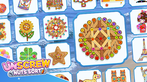 Unscrew Nuts Sort®: Pin Puzzle screenshot