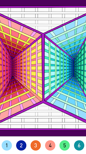 Mandala Color by Number Book screenshot