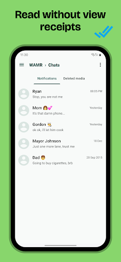 WAMR: Reveal deleted messages! screenshot