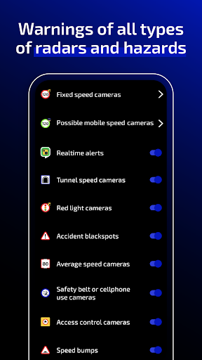 Radarbot Speed Camera Detector screenshot