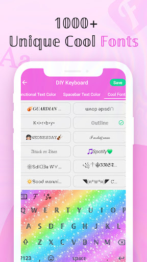 Cool Fonts Keyboard & Themes screenshot