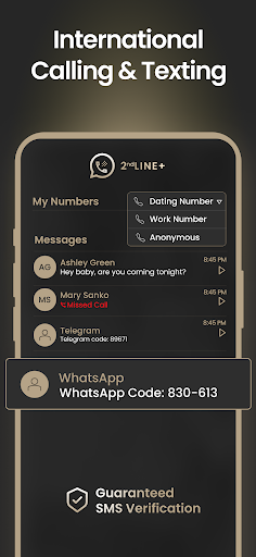 2nd Line+ Phone Number & eSIM screenshot