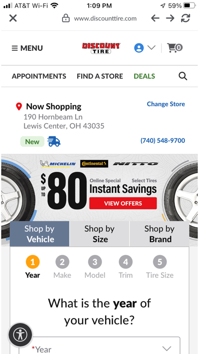 Discount Tire screenshot