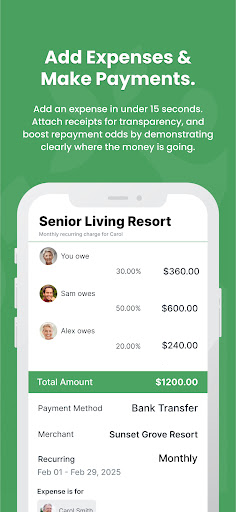 SupportPay: Split Expenses screenshot