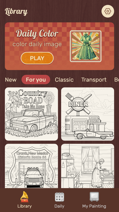 Nostalgia Color by number game screenshot