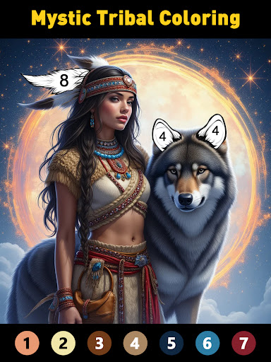 Tribal Art Coloring Book screenshot