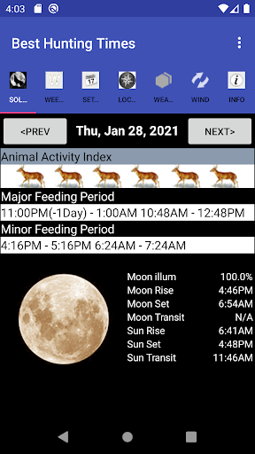 Best Hunting Times screenshot