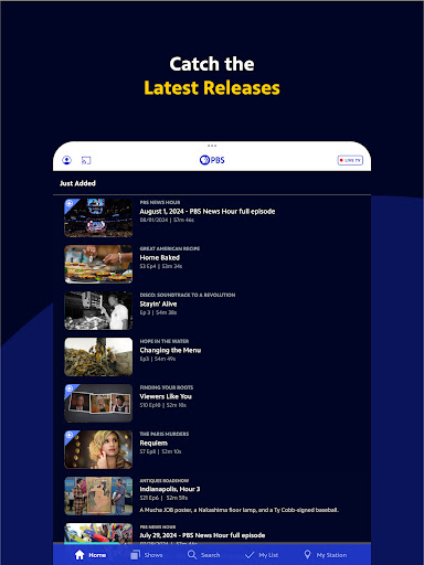 PBS: Watch Live TV Shows screenshot