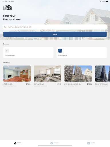 USHUD Foreclosure Home Search screenshot