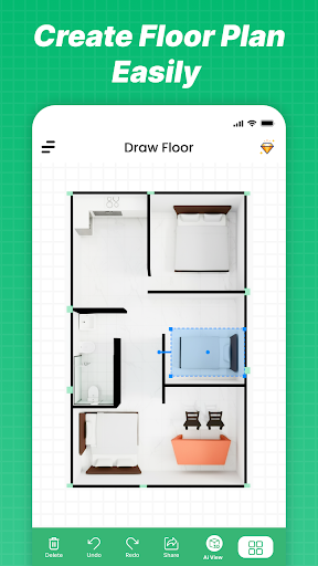 Modern House Design Draw House screenshot