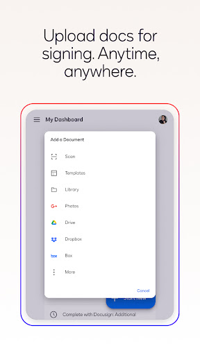 Docusign - Upload & Sign Docs screenshot