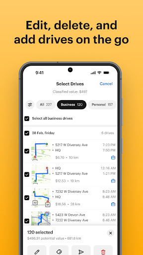 Mileage Tracker & Log - MileIQ screenshot