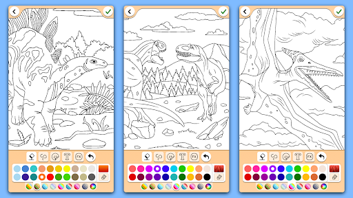 Dino Coloring Game screenshot