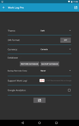 Work Log Pro screenshot