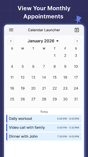2025 Calendar Launcher screenshot