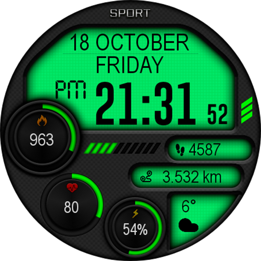 Digital Iwasa Watch Face screenshot