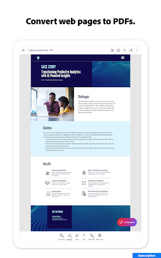 Adobe Acrobat Reader: Edit PDF screenshot