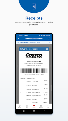 Costco Wholesale screenshot