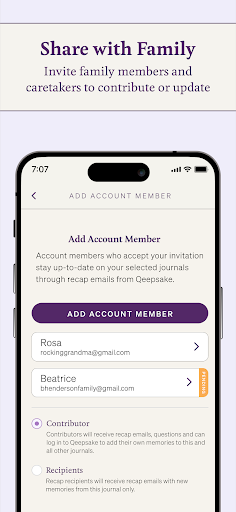 Qeepsake: Family Photo Album screenshot